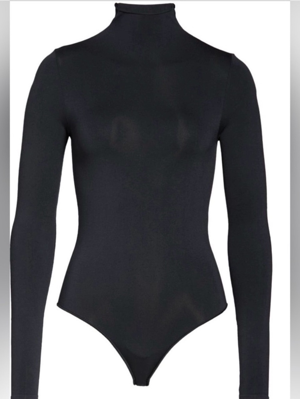 Skims Essential Mock Neck Long Sleeve Bodysuit